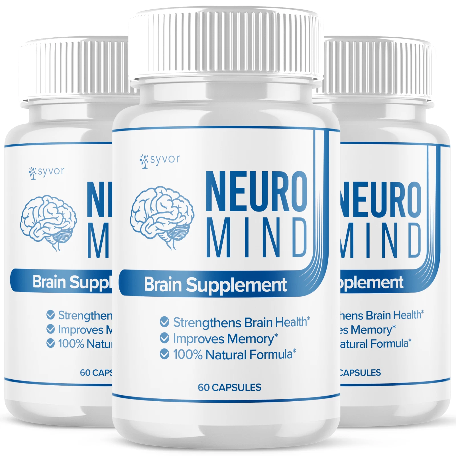 Neuro Mind brain health supplement bottles